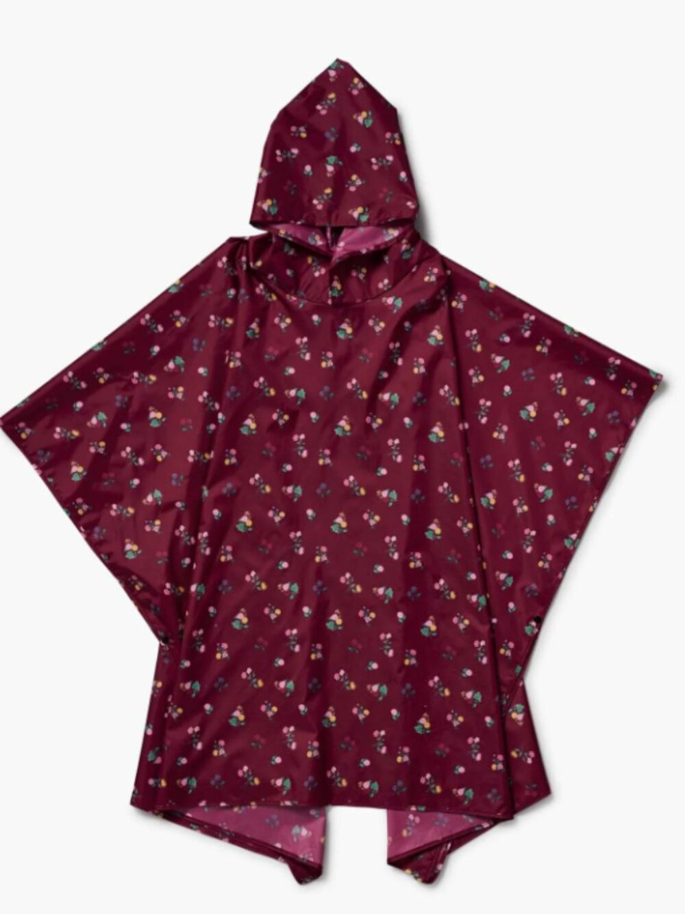 Rifle Paper Co Packable Rain Poncho in Ditzy Dahlia